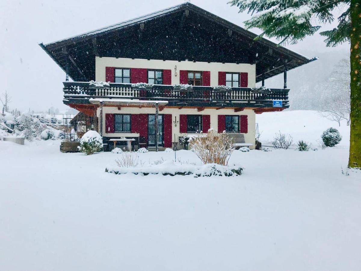 Ferienwohnung Draexl Garten Und Bergblick Nußdorf am Inn Esterno foto